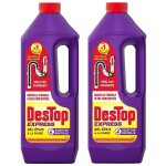 Destop lot de 2 gels d�boucheur canalisation express - 4 doses par flacon 950ml