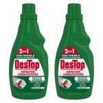 Destop lot de 2 gels entretien canalisations - fosse septique - 750 ml parfum menthe