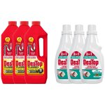 Destop lot de 3 gels dboucheur turbo 5 min javel + gel entretien canalisations pin intense