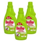 Destop lot de 3 gels entretien canalisations javel parfum fracheur agrumes - 750 ml