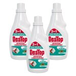 Destop lot de 3 gels entretien canalisations parfum pin intense - 750 ml
