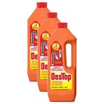 Destop lot de 3 gels sp�cial cuisine d�boucheur canalisation flacon de 1 l