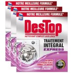 Destop lot de 3 nettoyants lave - linge express, anti - calcaire, anti - moisissure - 2 doses Destop lot de 3 nettoyants lave - linge express, anti - calcaire, anti - moisissure - 2 doses
