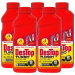 Destop lot de 5 gels dsinfectant et dboucheur canalisation turbo 5 min - 2 doses - 500ml