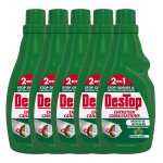 Destop lot de 5 gels entretien canalisations - fosse septique - 750 ml parfum menthe