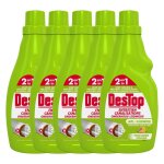 Destop lot de 5 gels entretien canalisations javel parfum fracheur agrumes - 750 ml
