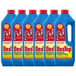 Destop lot de 6 gels d�boucheur sp�cial toilettes - d�truit les bouchons des wc - avec javel - 1l