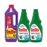 Destop pack gel dboucheur canalisation express 950ml + gel entretien canalisations organique 2x750 ml ...
