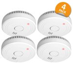Détecteur de fumée - 4 - pack (fs1801) Détecteur de fumée - 4 - pack (fs1801)