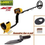 Dtecteur de mtaux garrett ace 250 livr avec son protge disque + couteau de fouille garrett
