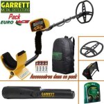 Dtecteur de mtaux garrett euro ace livr avec son protge disque + propointer garrett 2 pour trouver ...