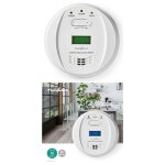 Dtecteur de monoxyde de carbone nedis - alarme 85db - conformit en50291 - blanc rectangulaire - pile ...