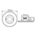 D�tecteur de pr�sence plafonnier knx 360 plat blanc - ep10451706