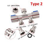 Dviateur d'eau de douche  3 voies, valves d'angle de remplissage, machine  laver, accessoires de toilette ...