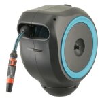 Dvidoir automatique mural gardena rollup s quip tuyau d'arrosage 15m