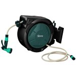 D�vidoir mural enrouleur automatique pivotant 180 tuyau 30 + 2 m avec lance arrosage 7 modes support ...