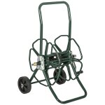 Dvidoir sur 2 roues 30 m - dvidoir mtal - dvidoir chariot - enrouleur tuyau d'arrosage - mtal vert ...