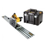 Dewalt dws520ktr - scie plongeante avec rail de guidage 1, 5m - dans tstak - 1300w - 165mm