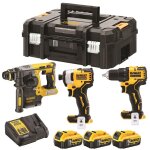 Dewalt ensemble d'outils 18 v / 5 ah (3 - pcs) - dck377p3t - qw