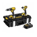 Dewalt - kit 2 outils 18v 4ah perceuse compacte + visseuse à choc - dck285m2 Dewalt - kit 2 outils 18v 4ah perceuse compacte + visseuse à choc - dck285m2