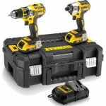 Dewalt kit 2 outils dewalt xr 18v 3ah li - ion brushless perceuse visseuse compact percussion + visseuse ...