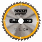 Dewalt lame de scie circulaire, 190 / 30 mm, 40 dents - dt1945 - qz