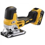 Dewalt - scie sauteuse  prise par le corps xr 18v 5ah li - ion 2 batteries avec coffret - dcs335p2