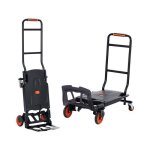 Diable - vevor - diable pliant en aluminium 2 - en - 1 diable chariot capacit 136 kg robuste