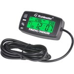 Digital engine tachometer, hours and rpm recording, backlit display, replaceable battery for riding mower ...