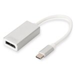 Digitus displayport / usb 3. 0 adaptateur [1x usb 3. 0 mle type c - 1x displayport femelle] aluminium ...
