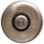 Dimbler - bouton poussoir carillon porcelaine blanche coque bronze rf. 60310703 - fontini