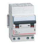 Disjoncteur dx3 4p c20 4500a / 6ka auto