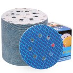 Disques abrasifs en forme de diamant 125 mm grain 40, papier de verre anti - colmatage 8 trous, pour ... Disques abrasifs en forme de diamant 125 mm grain 40, papier de verre anti - colmatage 8 trous, pour ...