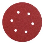 Disque abrasif perfor� 6 trous auto - agrippant - 150 mm - gr120 - kp222 vsm