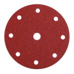 Disque abrasif perfor� 9 trous auto - agrippant - 150 mm - gr60 - kp222 vsm