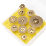 Disques de coupe diamantés, jeu de roues de coupe pour outil rotatif, 10 pièces Disques de coupe diamantés, jeu de roues de coupe pour outil rotatif, 10 pièces