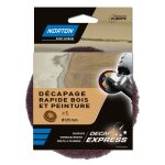 Disque d�capant express norton, 125 mm, bois et vernis
