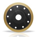 Disque diamant 125 mm pour meuleuse, lame a trononner extra fine pour carrelage, granit, bton, pierre, ...