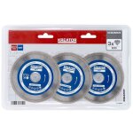 Disque diamant carrelage, faence - alsage 22, 2 mm 3 disques 115 mm 1, 9 mm