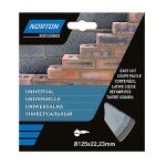 Disque diamant discontinu norton 125x22 2 mm