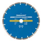 Disque diamant a jante segmentee -  230 mm