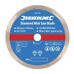 Disque diamant pour mini - scie - 85 mm - alsage 10 mm