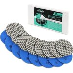 Disque diamant de polissage - 8pcs 100mm #50 sec tampon de polissage pour granit marbre pierre artificielle ... Disque diamant de polissage - 8pcs 100mm #50 sec tampon de polissage pour granit marbre pierre artificielle ...