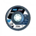 Disques � lamelles bomb�s super bleue duo - Ø115x22mm - grain 60 - x10 norton