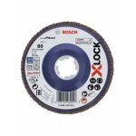 Disque à lamelles pour métal 125 mm à moyeu plat - grain 80 - x - lock bosch Disque à lamelles pour métal 125 mm à moyeu plat - grain 80 - x - lock bosch