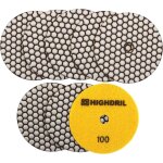 Disque de polissage diamant sec 8 pcs. produit dispers #100 pour granit pierre bton marbre meuleuse ...