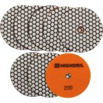 Disque de polissage diamant sec 8 pices eparpill #200 pour granit pierre bton marbre meuleuse ou polisseuse ...