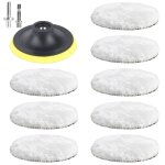 Disques de polissage laine, lot de 8 disques à polir 100mm pour meuleuse d'angle, tampons de polissage ... Disques de polissage laine, lot de 8 disques à polir 100mm pour meuleuse d'angle, tampons de polissage ...