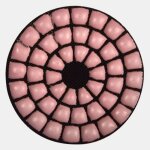 Disque de pon�age / polissage diamant�, ¿ 50 mm, grain 400, 3 pi�ces - proxxon - 28659