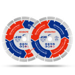 Disque a tronconner diamantes 230 mm workpro, 2 pieces pour carrelage, beton, pierre, brique, granit, ...